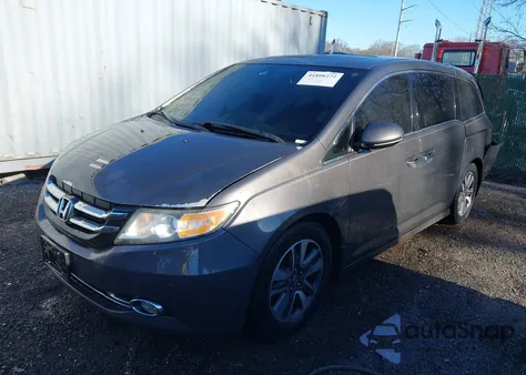 2014 Honda Odyssey Touring/Touring Elite from USA, damaged, VIN 5FNRL5H94EB019819